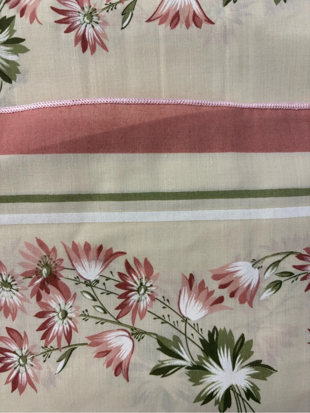 New Vintage Fabric Tablecloth 54
